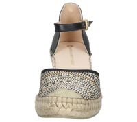 FRED DELA BRETONIERE Compensées sandales à talons compensés pour femmes espadrilles 153010261 noir/beige