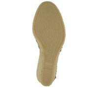 FRED DELA BRETONIERE Compensées sandales à talons compensés pour femmes espadrilles 153010261 noir/beige