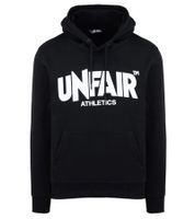 UNFAIR ATHLETICS Classic Label Sweat à capuche pour homme avec imprimé sur le devant et poche kangourou UNFR18-075 Noir