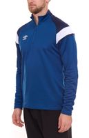 umbro men's training sweater Troyer shirt sports sweater running sweater 65295U blue/white