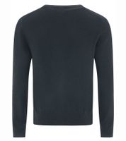 ZWILLINGSHERZ Men's 100% Cashmere Sweater V-Neck Long Sleeve Shirt Black