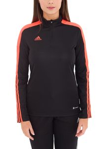 adidas Tiro LS women's training sweatshirt with AEROREADY technology Half-zip sweatshirt HU0319 black