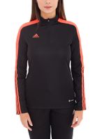 adidas Tiro LS women's training sweatshirt with AEROREADY technology Half-zip sweatshirt HU0319 black