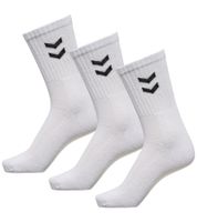 3 Pairs of Women's & Children's Hummel Basic Crew Socks with Contrast Lace, Cotton Sports Socks 022030, Black or White