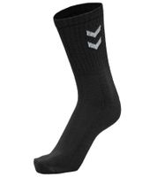 3 Pairs of Women's & Children's Hummel Basic Crew Socks with Contrast Lace, Cotton Sports Socks 022030, Black or White