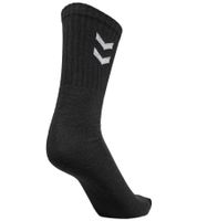 3 Pairs of Women's & Children's Hummel Basic Crew Socks with Contrast Lace, Cotton Sports Socks 022030, Black or White