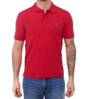 U.S. POLO ASSN. Polo uomo basic camicia cotone camicia manica corta 197 61092 52520 155 rosso/blu