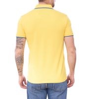 U.S. POLO ASSN. Polo da uomo, in tinta unita o con accenti di colore, camicia basic, camicia in cotone, camicia a maniche corte, giallo, blu, rosso, verde, turchese, azzurro, nero