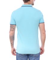 U.S. POLO ASSN. Polo da uomo, in tinta unita o con accenti di colore, camicia basic, camicia in cotone, camicia a maniche corte, giallo, blu, rosso, verde, turchese, azzurro, nero