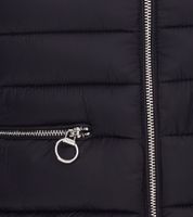 ONLY Madeline women's stylish quilted jacket, transitional jacket with stand-up collar, basic jacket 15242441 black