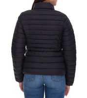 ONLY Madeline women's stylish quilted jacket, transitional jacket with stand-up collar, basic jacket 15242441 black