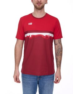 Outfitter OCEAN FABRICS TAHI men's sustainable training shirt with mesh inserts fitness shirt short-sleeved shirt OUT-M-1021-OTW-34 Red