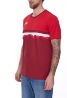 Outfitter OCEAN FABRICS TAHI men's sustainable training shirt with mesh inserts fitness shirt short-sleeved shirt OUT-M-1021-OTW-34 Red