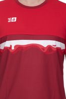 Outfitter OCEAN FABRICS TAHI men's sustainable training shirt with mesh inserts fitness shirt short-sleeved shirt OUT-M-1021-OTW-34 Red