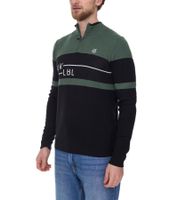 DARE 2b Outgoing II Sweat-shirt Troyer pour hommes avec pull antibactérien anti-odeurs DMK312_P7T Noir/Vert