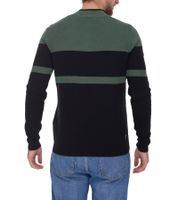 DARE 2b Outgoing II Sweat-shirt Troyer pour hommes avec pull antibactérien anti-odeurs DMK312_P7T Noir/Vert