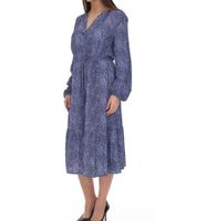 Vestido largo de mujer Tamaris con falda de volantes vestido tejido con cordón 30989605 violeta-azul/negro