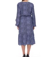 Vestido largo de mujer Tamaris con falda de volantes vestido tejido con cordón 30989605 violeta-azul/negro