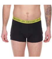 Confezione da 2 boxer uomo Kappa con lettering brand e mutande logo 351K1JW nero/lime o nero/viola