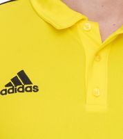 adidas Core 18 men's breathable polo shirt, comfortable sports shirt FS1902 yellow