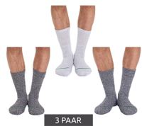 3 pares de calcetines primarios. calcetines de ocio sostenibles calcetines de algodón calcetines largos de punto 53200 negro/blanco/gris claro/gris oscuro