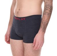 Confezione da 2 REPLAY Boxer retrò da uomo intimo stretto I101113 N093 Grigio/Rosso