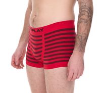 Confezione da 2 REPLAY Boxer retrò da uomo intimo stretto I101113 N093 Grigio/Rosso