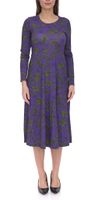 Aniston women's mesh dress with floral pattern, long sleeves 41876054 purple/green