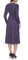 Aniston women's mesh dress with floral pattern, long sleeves 41876054 purple/green