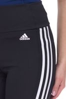 Leggings deportivos de mujer adidas diseñados para moverse de talle alto 3 rayas deportivos 3/4 ajustados con pantalones de fitness AeroReady Leggings capri GL3985 negro