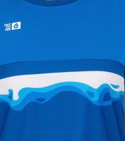 Outfitter OCEAN FABRICS TAHI chemise d'entraînement durable pour femme avec inserts en mesh chemise de fitness chemise à manches courtes OUT-W-1021-OTW-41 bleu