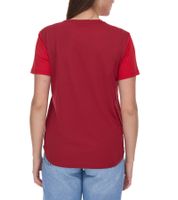 Outfitter OCEAN FABRICS TAHI women's sustainable training shirt with mesh inserts fitness shirt short sleeve shirt OUT-W-1021-OTW-34 red