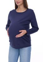 neun 9 monate Damen schlichtes Schwangerschafts-Shirt Umstands-Mode 58374154 Dunkelblau