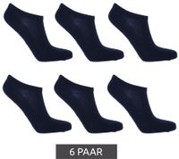 6 pairs of TASTIQ sneaker socks, plain cotton socks in a gift box, sports socks in grey, black, white, blue, green or pink