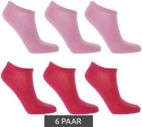 6 pairs of TASTIQ sneaker socks, plain cotton socks in a gift box, sports socks in grey, black, white, blue, green or pink