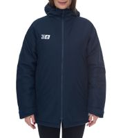 Outfitter OCEAN FABRICS TAHI Damen nachhaltige Winter-Jacke mit verstellbarer Kapuze Herbst-Jacke OUT-W-1035-OTW-42 Dunkelblau