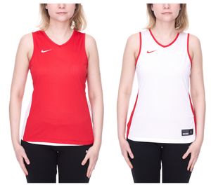 NIKE Team Basketball Reversible Women's Tank Top with Dri-FIT Technology Training Shirt Reversible Sports Shirt NT0213-657 Red/White