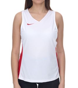 NIKE Team Basketball Women's Tank Top with DryFit Sports Shirt Training Shirt NT0211-103 White/Red
