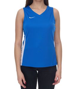 NIKE Team Basketball Women's Tank Top with DryFit Sports Shirt Training Shirt NT0211-463 Blue/White