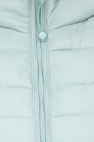 ONLY women's quilted jacket, transitional jacket with stand-up collar or hood, basic jacket, black or light blue