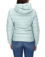 ONLY women's quilted jacket, transitional jacket with stand-up collar or hood, basic jacket, black or light blue