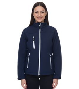 SANTINO Chaqueta softshell repelente al agua para mujer Chaqueta de exterior Chaqueta de uso diario 1018311 azul