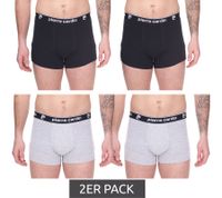 Pack of 2 Pierre Cardin men's cotton boxer shorts underwear R808 black or grey