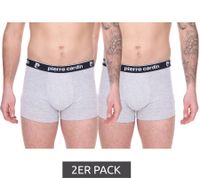 Pack of 2 Pierre Cardin men's cotton boxer shorts underwear R808 black or grey