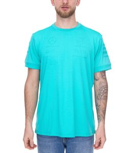 Mercedes-Benz AMG Petronas F1 Camiseta de hombre de manga corta camisa de verano 701225460 003 turquesa