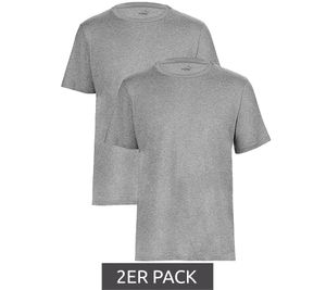 Pack of 2 PUMA Base children's sports shirts for boys & girls, sustainable cotton T-shirt with logo 678577 01 grey melange