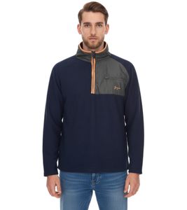 Denim Project Men's Teddy Fleece Jacket with Chest Pocket Fleece Jacket DP-10023-127 578 Dark Blue
