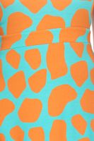 Robe en jersey pour femme Aniston CASUAL avec robe longue à imprimé coloré turquoise/orange