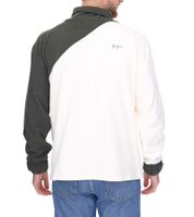 Denim Project men's fleece sweater, simple turtleneck sweater DP-10023-123 586 white/green