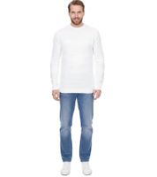 Denim Project Herren Strick-Pullover mit dezenter Musterung Baumwoll-Pullover Winter-Pullover Langarm-Shirt DP-10023-073 Weiß oder Schwarz